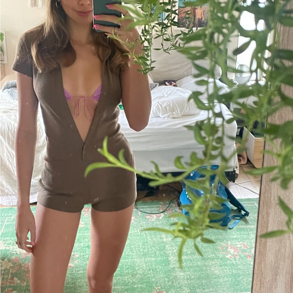 Small Tight Brown Jumpsuit - Worn once